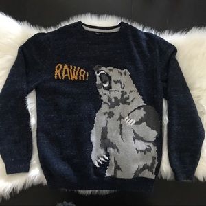 GAP Kids Navy Long Sleeves Sweater "RAWA!! XXL Yth